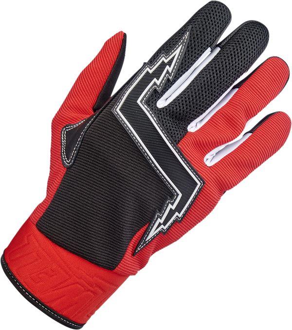 Biltwell Motorcycle Gloves Baja Red/Black