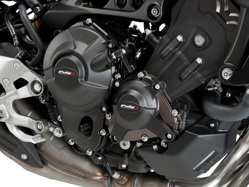 PUIG Engine Guard Black for Yamaha MT-09/SP/SportTracker/StreetRally/Tracer 13-23 20128N