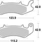Sbs HF Street Ceramic Organic Brake Pads For Benelli BN 125 CBS 2018-2020 968HF