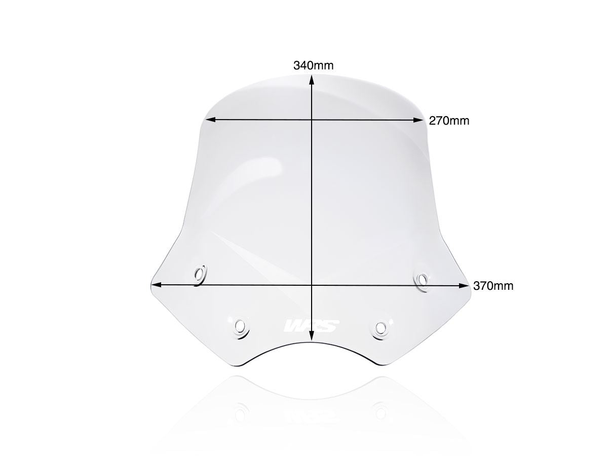 WRS Windscreen Inter BMW R1200r Clear Bm044t