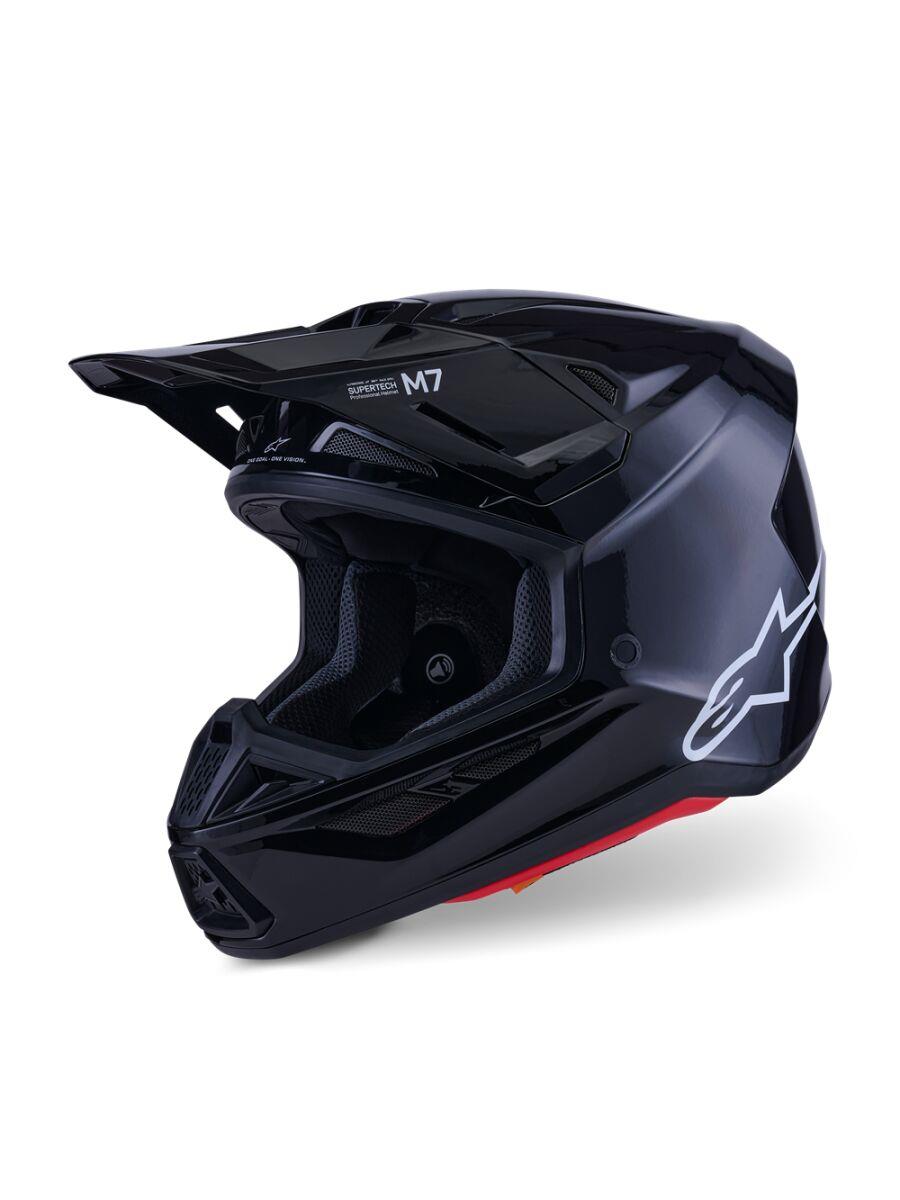 ALPINESTARS SM7 Helmet BLACK-GLO 2025 Model