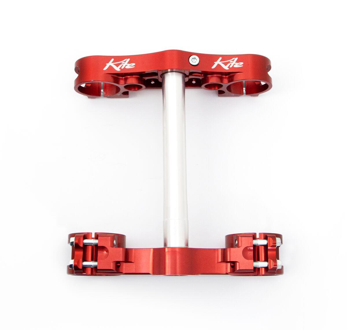 Kite MX-EN Triple Clamps For KTM EXC 300 TPI 2013-2023 Red Aluminium 16.040.0.RO