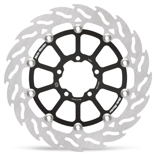 Moto-Master Flame Series Rotor For KTM Duke 990 2024-2026 Black Silver 112427