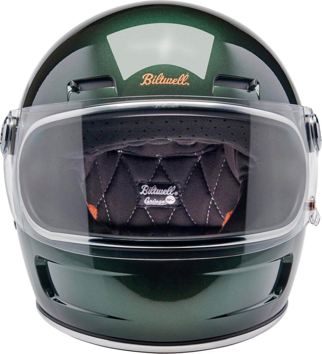 BILTWELL Gringo SV Gloss Green Motorcycle Helmet