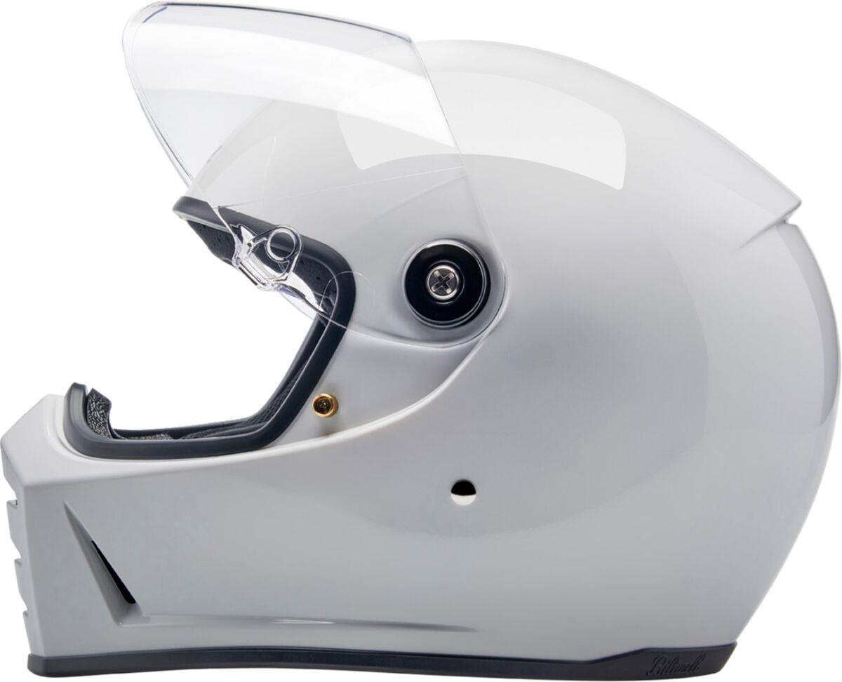 BILTWELL Lane Splitter White Motorcycle Helmet