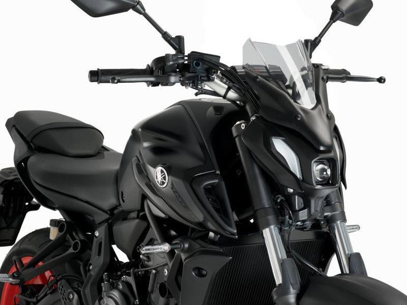 PUIG New Generation Sport Screen Light Smoke for Yamaha MT-07/MT-07 Pure 21-24 20618H