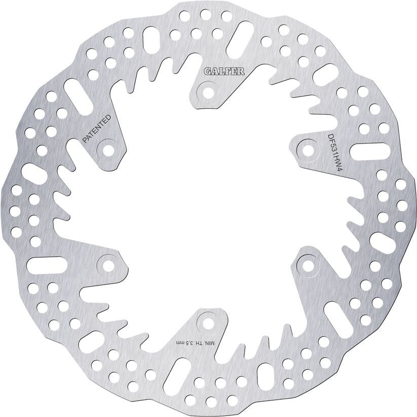 Galfer Brake Rotor Shark Fixed For Yamaha YZ 250 2020-2027 Silver DF531HW4