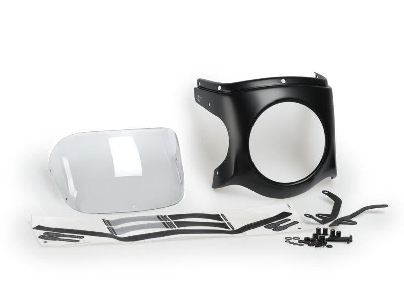 Puig Retro Black Semi Fairing And Screen 180mm Clear 20644F