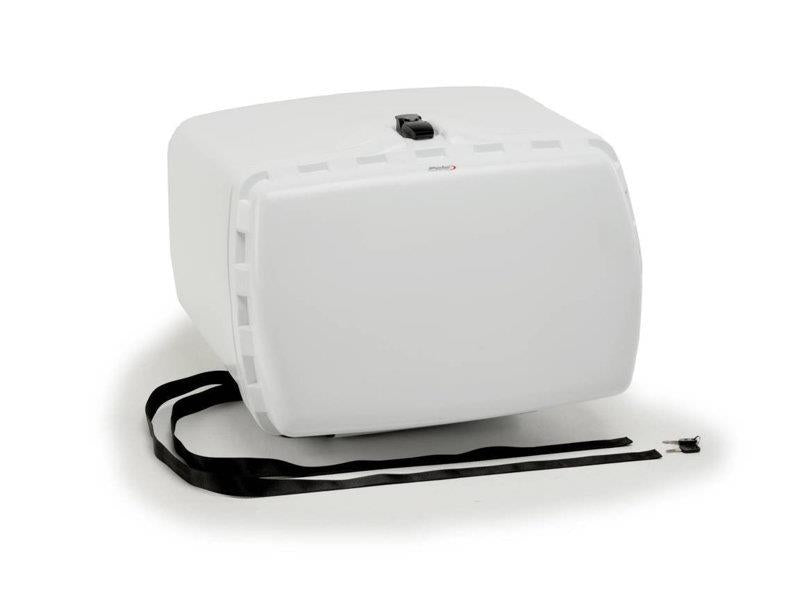 PUIG Maxi Top Box w/ Lock And Straps White Universal 3659B