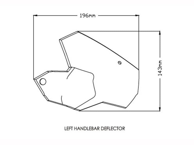 Puig Handlebar Deflectors Dark Smoke 3569N