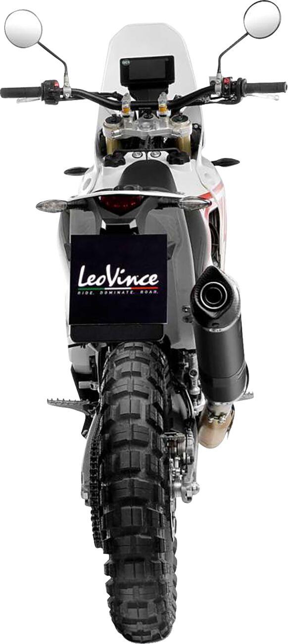Leovince Slip-On Muffler For Kove 450 2023-2024 Black Stainless Steel 14449EBU
