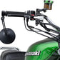 Daytona Aluminum Bar End Mirror Black Round Handlebar End E-marked 89428