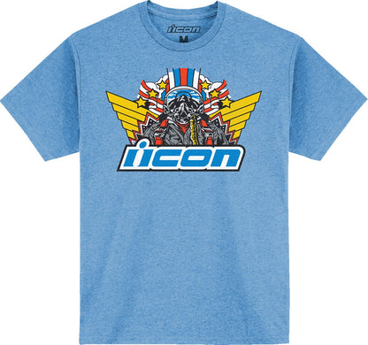 Icon T-Shirt Flyboy Lt Heather Blue 24 Model