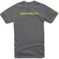 Alpinestars Linear Wordmark T-Shirt Grey Yellow