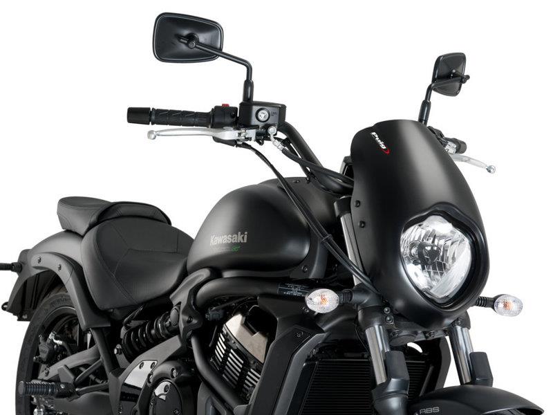 PUIG Anarchy Semi Fairing Matt Black for Kawasaki Vulcan 650 S 15-25 21093J