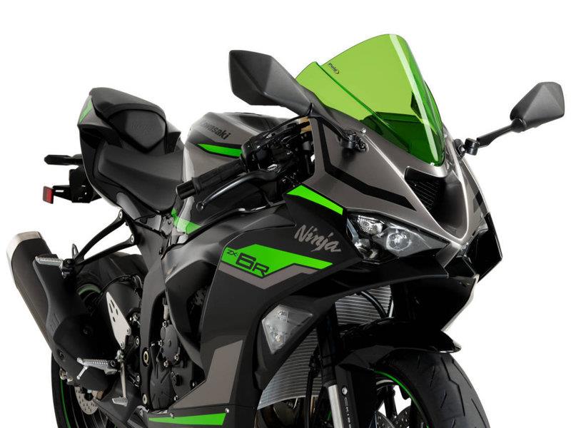 PUIG R-Racer Screen Green for Kawasaki ZX-6R 636 24-25 21831V
