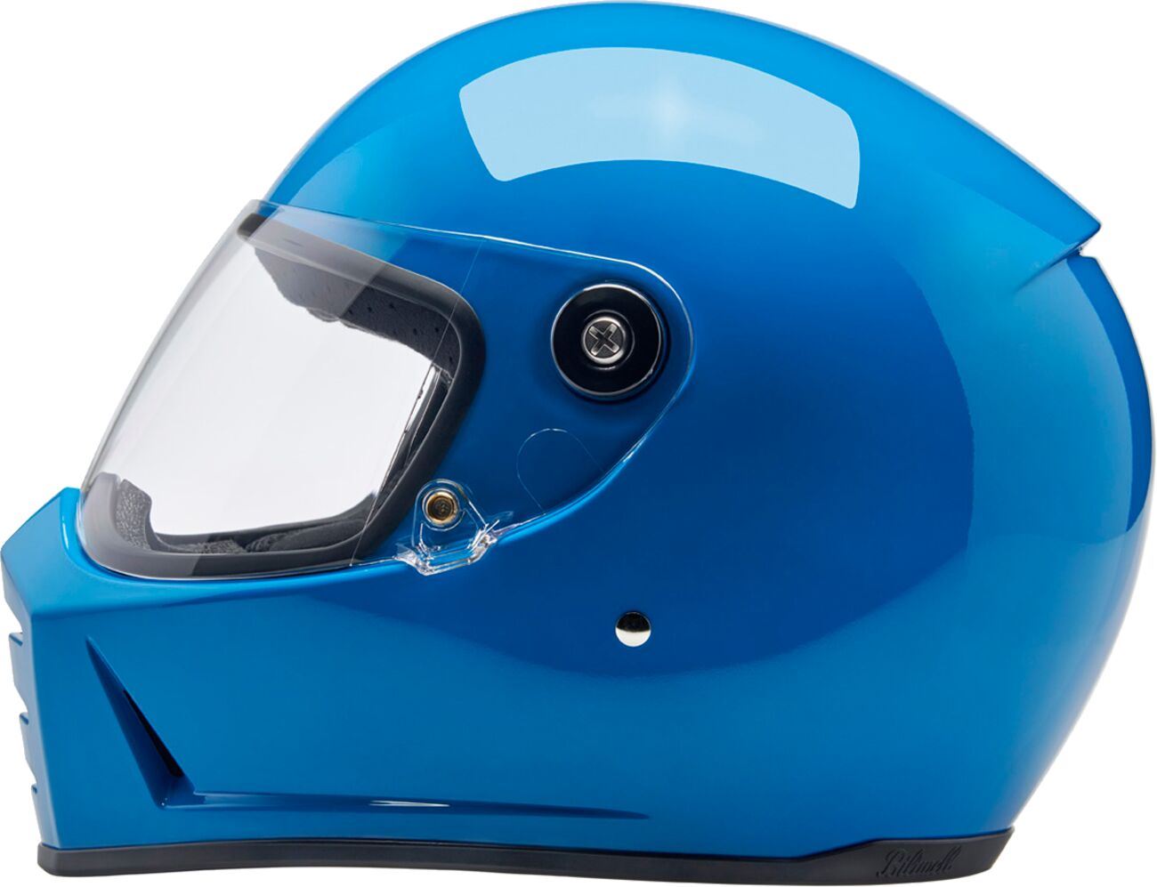 BILTWELL Lane Splitter Blue Motorcycle Helmet