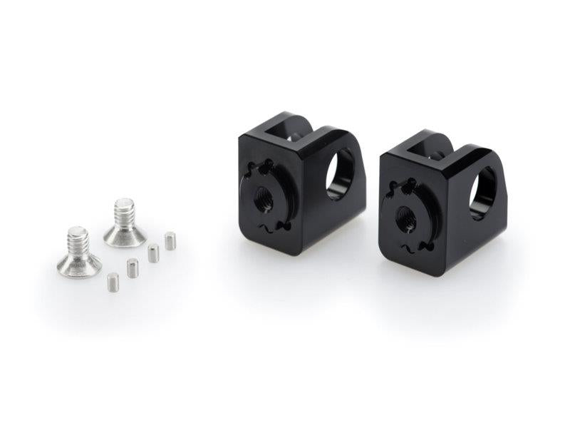 Puig Adjustable Footpeg Adaptors Black 7598F