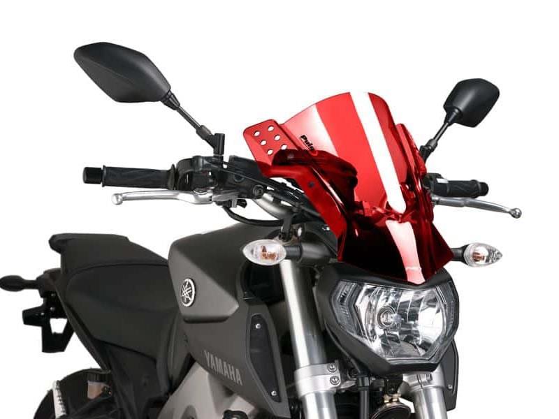 PUIG Rafale Screen Light Smoke for Yamaha MT-07/MT-09/MT-10 14-24 6894H