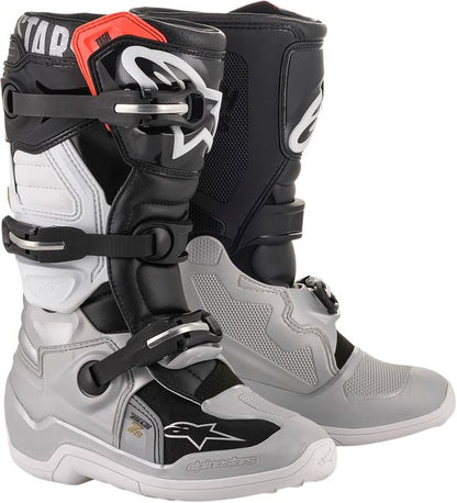 Alpinestars Tech 7s Youth Boots Grey Black Red