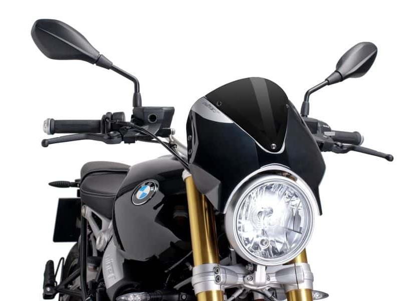 Puig Retrovision Black Semi Fairing And Screen Black 20795W