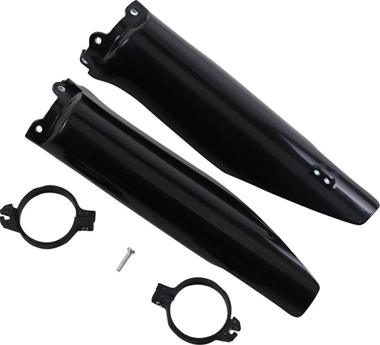 UFO FORK SLIDER PROTECTORS KAWASAKI KX125/250/KFX250 BLACK KA03760001