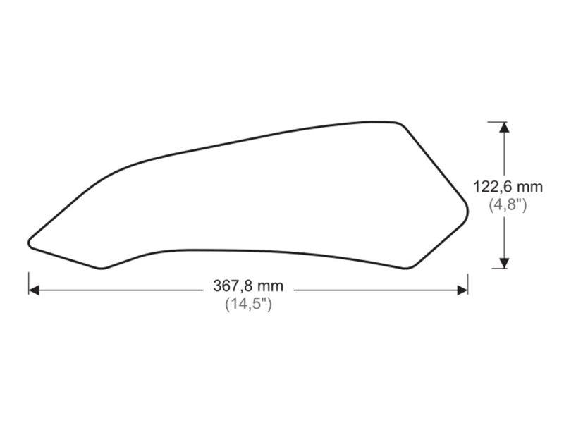 Puig Side Tank Pad Protector Clear 6640R