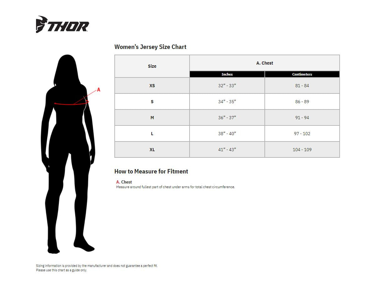 Thor Jersey Womens Prime Blaze Blue/White 24 Model