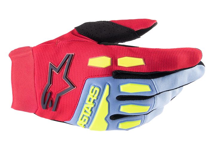 Alpinestars Full Bore Gloves Red Blue Black