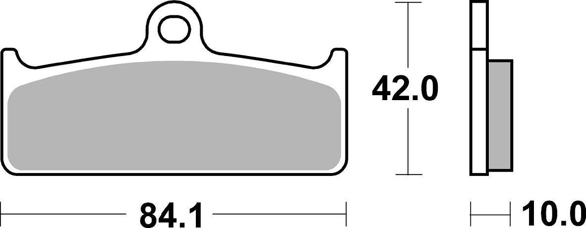 Sbs DS Racing Dual Sintered Brake Pads Sintered Metal Set 825DS-2