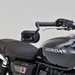 Daytona Bar End Mirror Black Aluminum Short Stem CNC Finish 30mm Clamp 80762