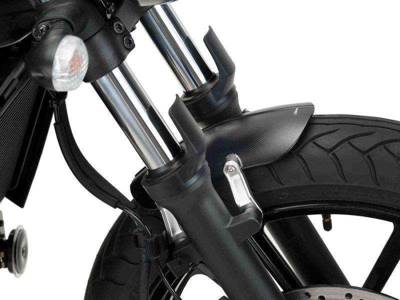 Puig Aluminum Milled Front Mudguard Black 21476W