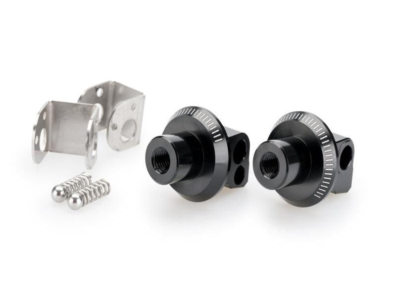 Puig Pillion Adjustable Footpeg Adaptors Black 6222O