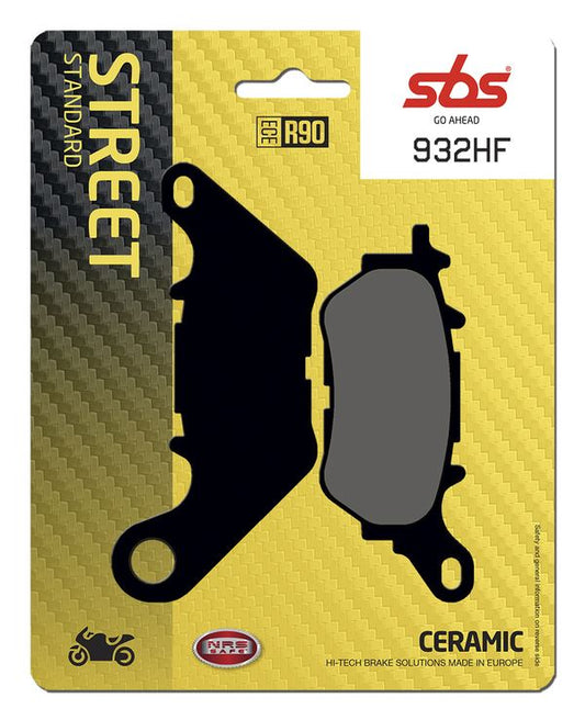 Sbs HF Street Ceramic Organic Brake Pads For Yamaha MT-03 2015-2024 932HF