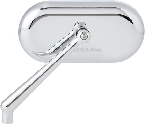 Arlen Ness Forged Oval Mirror Chrome Aluminum Screw-In Left 13-171
