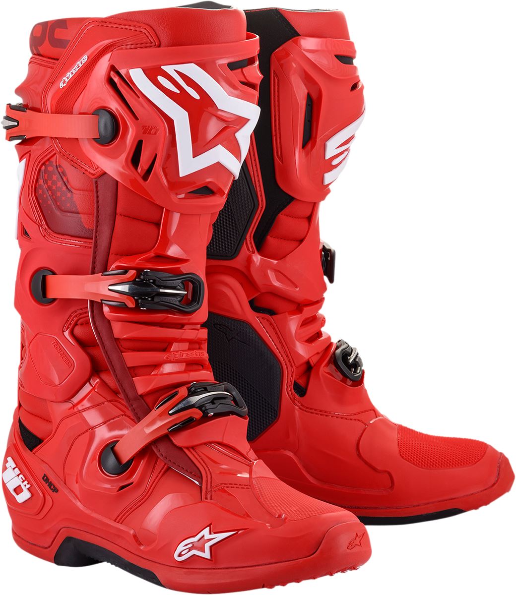 Alpinestars Tech 10 Boots Red White