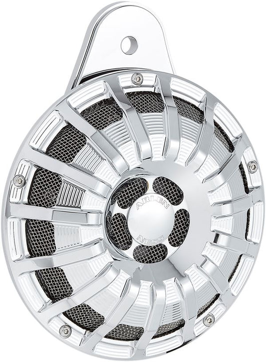 Arlen Ness Billet Horn Aluminum White Chrome For HD XL 883 N 07-22 70-263