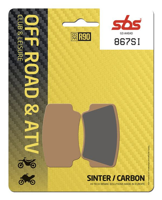 Sbs SI Offroad Sintered Brake Pads For KTM SX 505 ATV 2008-2012 Set of 2 867SI