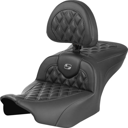 Saddlemen Roadsofa Stitch Seat With Backrest For HD FLTRXSE 1977 23-24 823-07-206B2