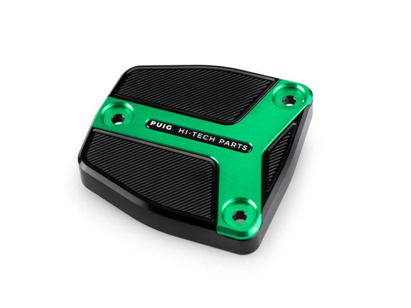PUIG Brake / Clutch Fluid Tank Cap Green for Harley Davidson Sportster S RH1250S 21-24 21386V