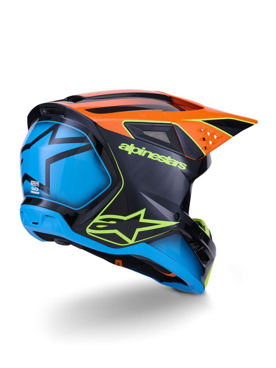 ALPINESTARS SM3 Fray Helmet BLK/OR/YL 2025 Model