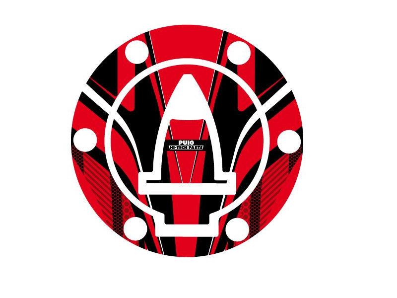 Puig Radikal Fuel Cap Protector Red 4256B