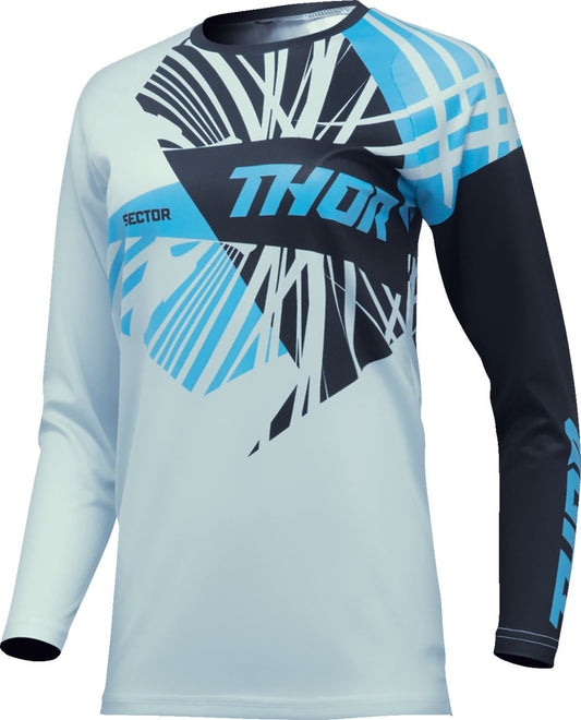 Thor Jersey Womens Sector Split White/Blue 24 Model