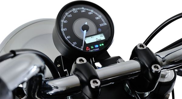 Daytona Black Meter ODO 0-99.999 km/miles Stepping Motor E-marked Speedometer 87790