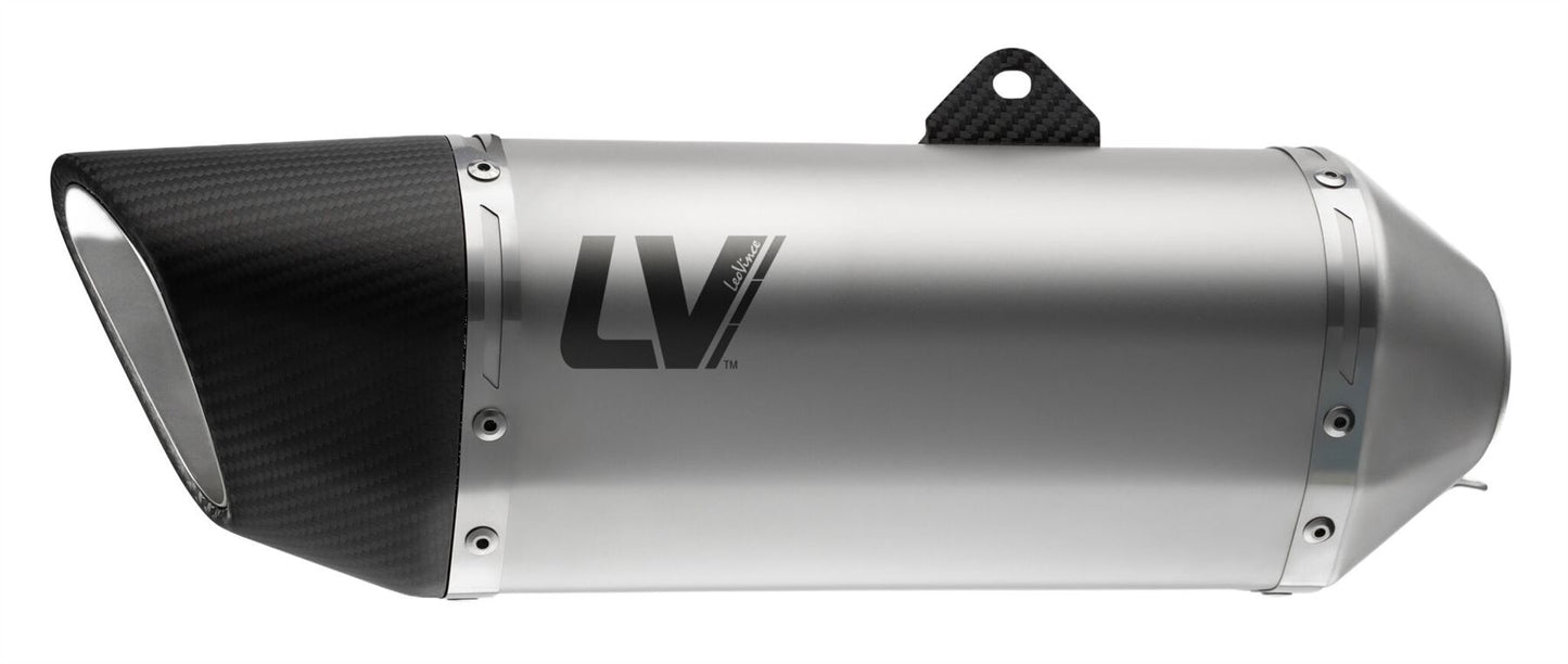 Leovince Muffler Lv-14r For Kawasaki Z 900 17-24 Silver Stainless Steel 15605