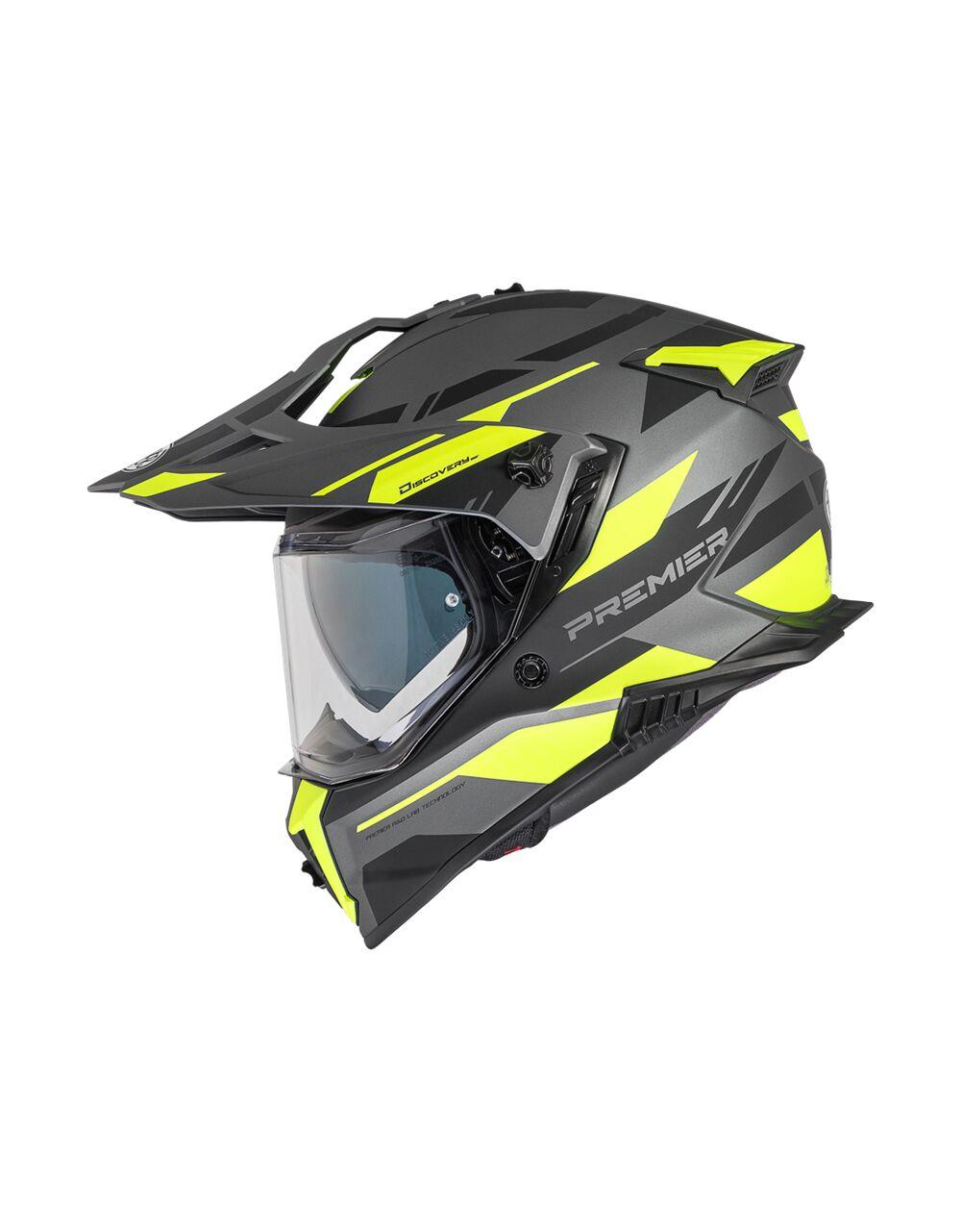 PREMIER HELMETS Discovery Black Motorcycle Helmet