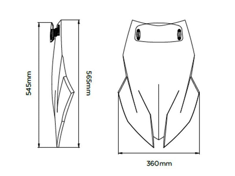 PUIG Touring Screen w/ Extender Light Smoke for BMW F900 XR 20-25 20392H