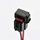 Daytona Mini Fuse Holder Set w/10A Fuse Black 24x30x24mm 2 Units 96231