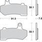 Sbs Sintered Metal Harley/Buell Brake Pads For Harley RH 975 2006-2023 830H.HS