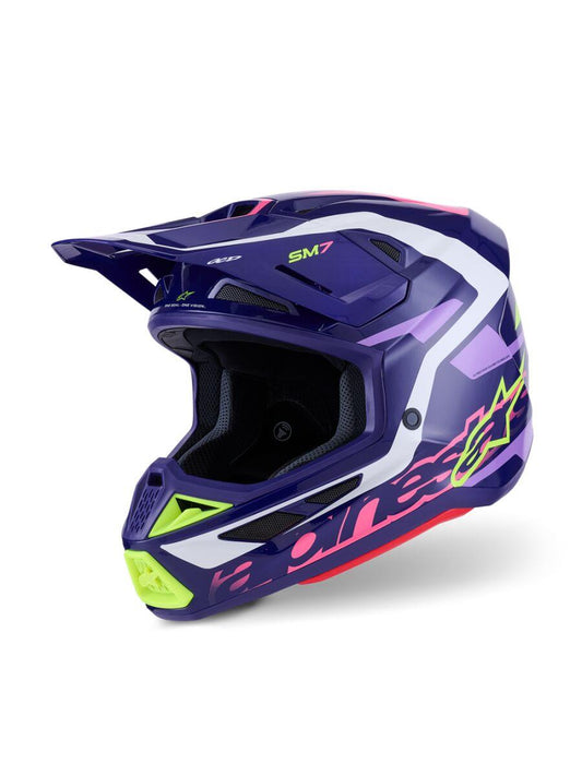 ALPINESTARS SM7 Deed Helmet PURPLE/PINK 2025 Model
